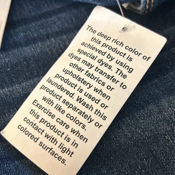 Code Bleu High Rise Straight Ankle Jean Stretch Distressed Raw Hem Dark Wash 20W - Picture 14 of 15